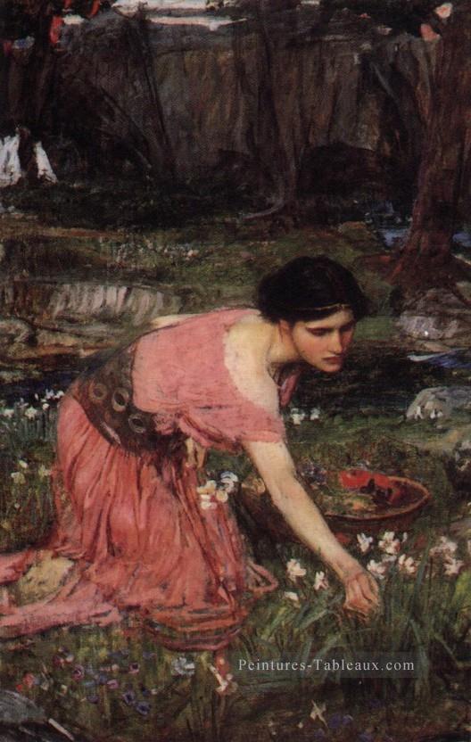 Flora JW femme grecque John William Waterhouse Peintures à l'huile